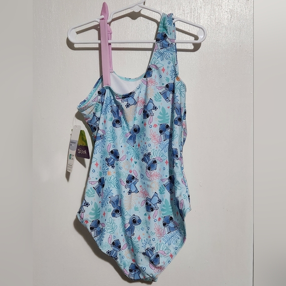 Girls Size 10/12 Disney Lilo & Stitch One Piece Bathing Swim Suit (UPF 50+) - Picture 9 of 9